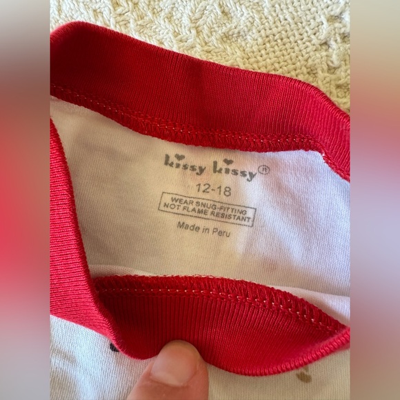 Kissy Kissy Pima Cotton Christmas Pajama Set Size 12-18 mths - Picture 5 of 6